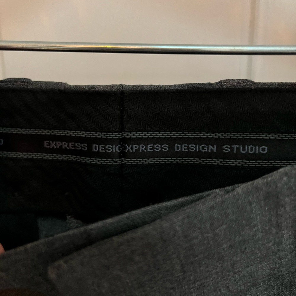Express‎ design studio- producer style pant dark grey charcoal 34x34 - Picture 3 of 5
